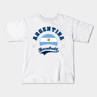 Argentina Baseball Team Kids T-Shirt